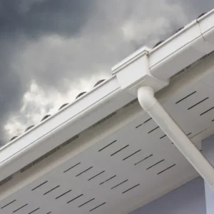 aluminum white gutter system