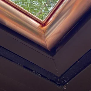 copper corner closeup