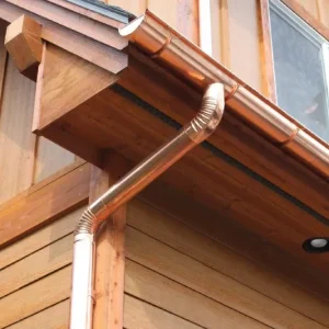 copper downspout