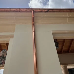 copper downspout