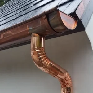 copper gutter downspout