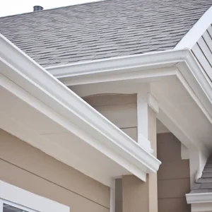 gutters white aluminum